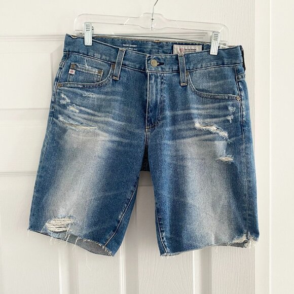 AG "Nikki" Relaxed Skinny Jean Shorts, size 27 - Picture 9 of 12